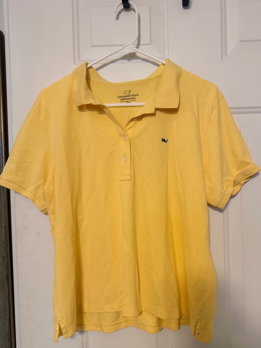 Vineyard Vines Yellow Button-Down Polo Shirt